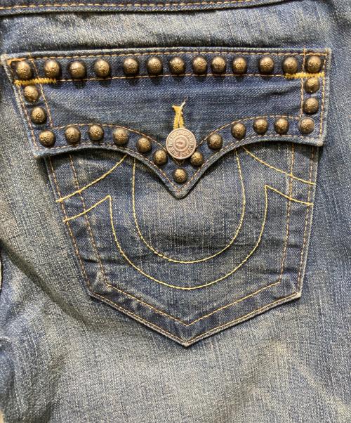 TRUE RELIGION（トゥルー レリジョン）TRUE RELIGION (トゥルー レリジョン) スタッズデニムパンツ インディゴ サイズ:W34の古着・服飾アイテム