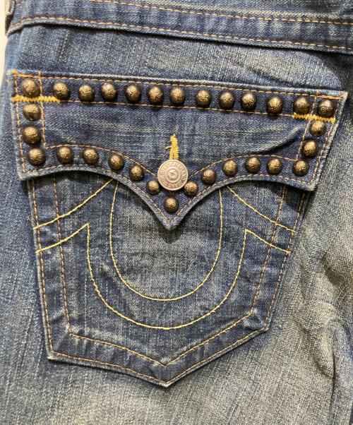 TRUE RELIGION（トゥルー レリジョン）TRUE RELIGION (トゥルー レリジョン) スタッズデニムパンツ インディゴ サイズ:W34の古着・服飾アイテム