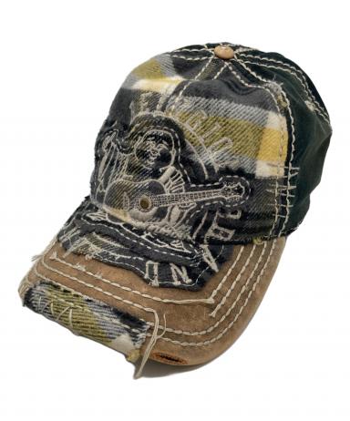TRUE RELIGION トゥルーレリジョン 激レア米国製　キャップ True religion トゥルーレリジョン メッシュキャップ ブルー ロゴ