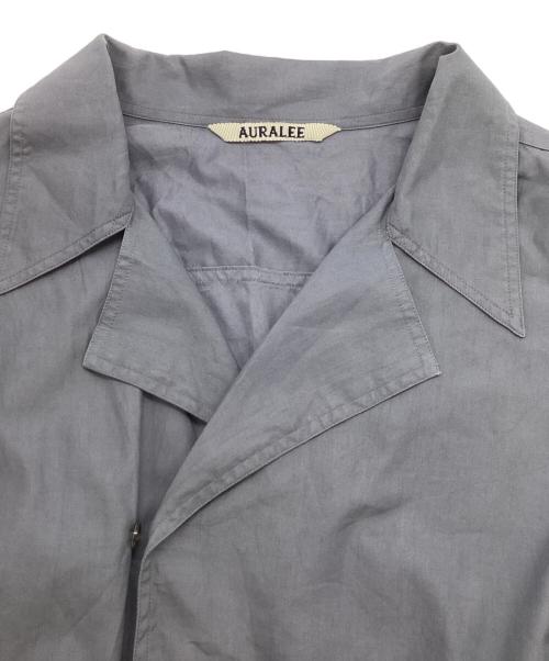 AURALEE（オーラリー）AURALEE (オーラリー) WASHED FINX TWILL P／O SHIRTS グレー サイズ:５の古着・服飾アイテム