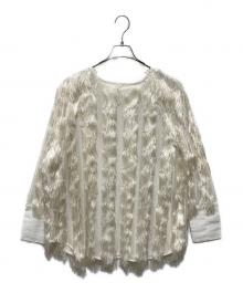 Ameri（アメリ）の古着「FULL FRINGE OVER TOP」｜アイボリー