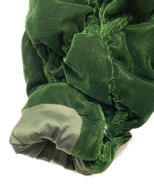 Ameri（アメリ）Ameri (アメリ) ベロア キルティングコート グリーン サイズ:Mの古着・服飾アイテム