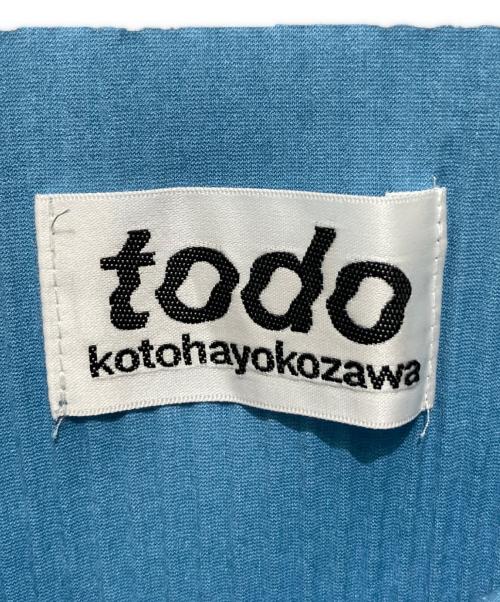 todo kotohayokozawa（トゥードゥー コトハヨコザワ）todo kotohayokozawa (トゥードゥー コトハヨコザワ) キャミソールブラウス ブルー サイズ:FREEの古着・服飾アイテム