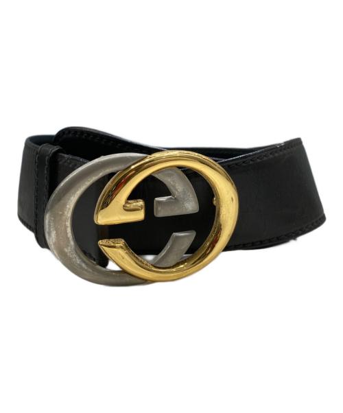 GUCCI（グッチ）GUCCI (グッチ) インターロッキングG バックルベルト ブラック サイズ:95の古着・服飾アイテム