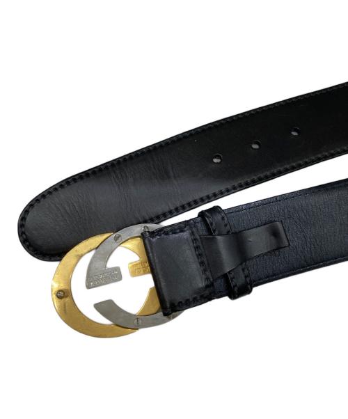 GUCCI（グッチ）GUCCI (グッチ) インターロッキングG バックルベルト ブラック サイズ:95の古着・服飾アイテム