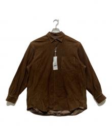 COMOLI（コモリ）の古着「スエードコモリシャツ」｜ブラウン
