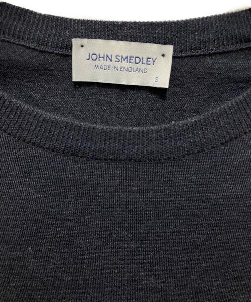 JOHN SMEDLEY（ジョンスメドレー）JOHN SMEDLEY (ジョンスメドレー) 半袖ウールニット ネイビー サイズ:Ｓの古着・服飾アイテム