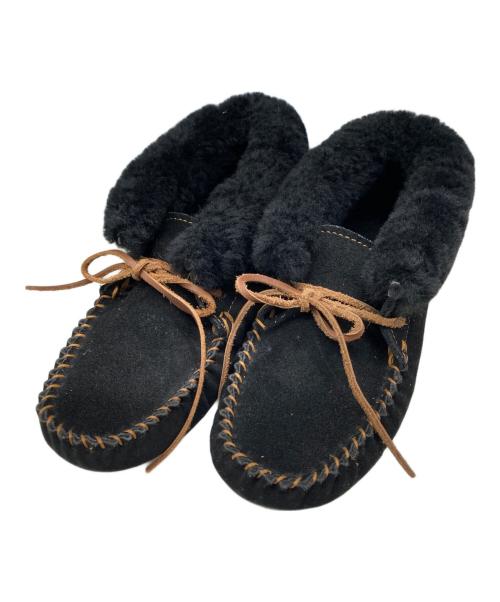 emu（エミュー）emu (エミュー) MOONAH CHESTNUT / モカシンシューズ ブラック サイズ:W7の古着・服飾アイテム