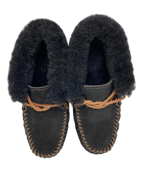 emu（エミュー）emu (エミュー) MOONAH CHESTNUT / モカシンシューズ ブラック サイズ:W7の古着・服飾アイテム