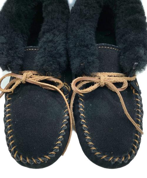 emu（エミュー）emu (エミュー) MOONAH CHESTNUT / モカシンシューズ ブラック サイズ:W7の古着・服飾アイテム