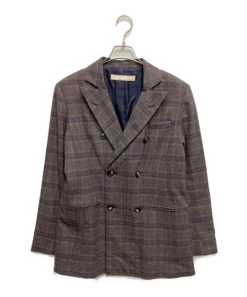 LEINWANDE（ラインヴァンド）LEINWANDE (ラインヴァンド) テーラードジャケット ブラウン サイズ:表記無しの古着・服飾アイテム