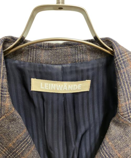 LEINWANDE（ラインヴァンド）LEINWANDE (ラインヴァンド) テーラードジャケット ブラウン サイズ:表記無しの古着・服飾アイテム