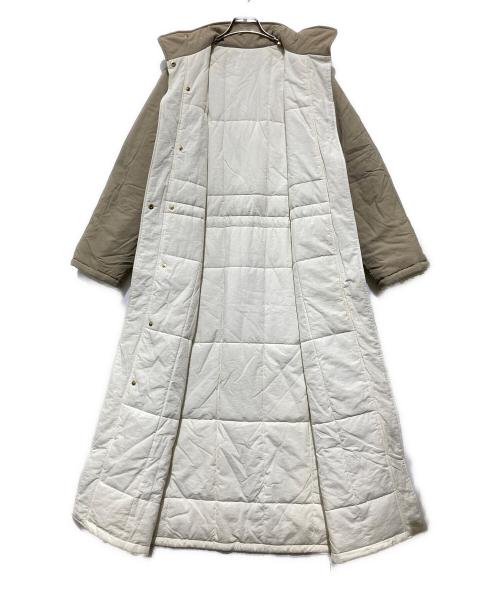 6(ROKU) BEAUTY&YOUTH（ロク ビューティーアンドユース）6(ROKU) BEAUTY&YOUTH (ロク ビューティーアンドユース) NYLON PADDING COAT ホワイト×ベージュ サイズ:38の古着・服飾アイテム