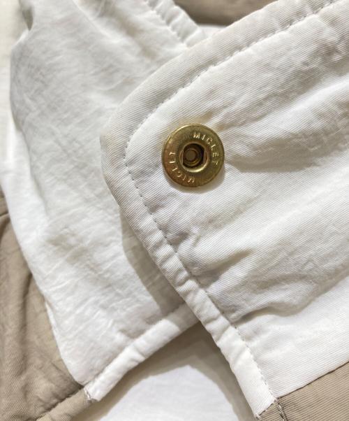 6(ROKU) BEAUTY&YOUTH（ロク ビューティーアンドユース）6(ROKU) BEAUTY&YOUTH (ロク ビューティーアンドユース) NYLON PADDING COAT ホワイト×ベージュ サイズ:38の古着・服飾アイテム