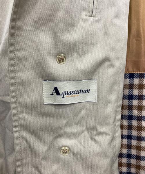 Aquascutum（アクアスキュータム）Aquascutum (アクアスキュータム) ライナー付ステンカラーコート ベージュ サイズ:不明の古着・服飾アイテム
