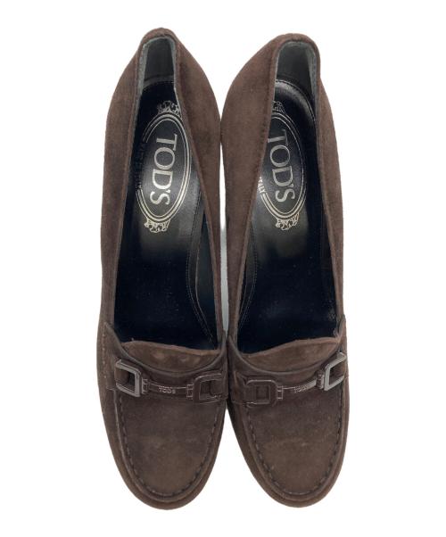 TOD'S（トッズ）TOD'S (トッズ) ハイヒールパンプス / ハイヒール ローファー / スウェード パンプス ブラウン サイズ:39の古着・服飾アイテム