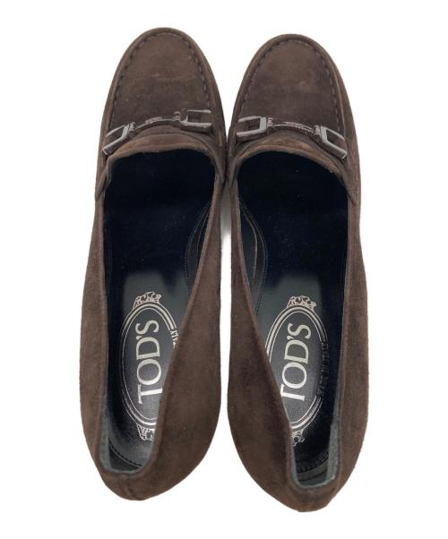 TOD'S（トッズ）TOD'S (トッズ) ハイヒールパンプス / ハイヒール ローファー / スウェード パンプス ブラウン サイズ:39の古着・服飾アイテム