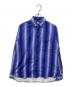 riprap（リップラップ）の古着「オンブレストライプ ネルシャツ」｜ホワイト×ブルー
