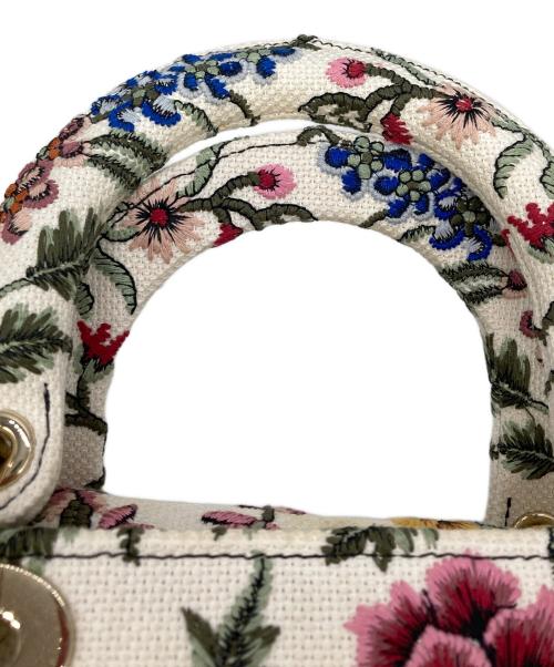 Christian Dior（クリスチャン ディオール）Christian Dior (クリスチャン ディオール) LADY D-LITE ミディアムトート /  レディ D-ライト ミディアム トート ベージュの古着・服飾アイテム