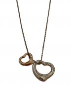 TIFFANY & Co.ティファニー）の古着「ダブルオープンハートネックレス」