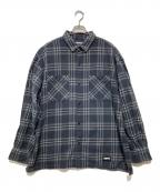 NEIGHBORHOODネイバーフッド）の古着「TARTAN CHECK SHIRT LS」｜グレー