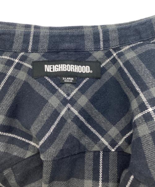 NEIGHBORHOOD（ネイバーフッド）NEIGHBORHOOD (ネイバーフッド) TARTAN CHECK SHIRT LS グレー サイズ:ｘｌの古着・服飾アイテム