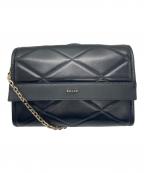 BALLYバリー）の古着「キルティングレザーショルダーバッグ」｜ブラック