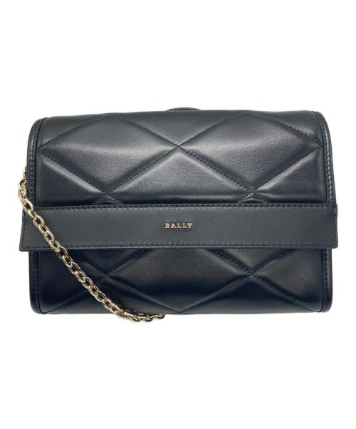 BALLY（バリー）BALLY (バリー) キルティングレザーショルダーバッグ ブラックの古着・服飾アイテム