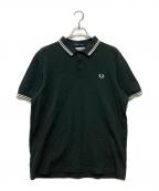 FRED PERRY×COMME des GARCONS SHIRTフレッドペリー×コムデギャルソンシャツ）の古着「別注鹿の子ポロシャツ」｜ブラック
