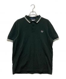 FRED PERRY×COMME des GARCONS SHIRT（フレッドペリー×コムデギャルソンシャツ）の古着「別注鹿の子ポロシャツ」｜ブラック