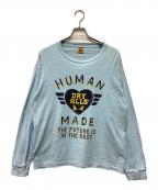 HUMAN MADEヒューマンメイド）の古着「GRAPHIC L/S T-SHIRT」｜ブルー