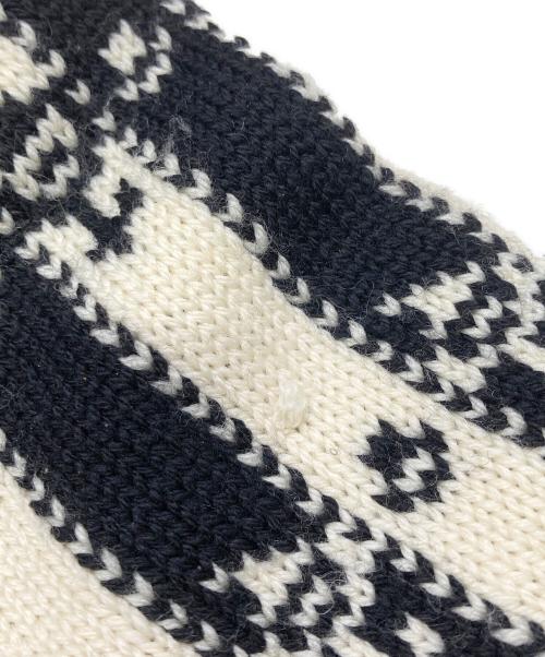 CHANEL BOUTIQUE（シャネル ブティック）CHANEL BOUTIQUE (シャネル ブティック) ラナウールタートルネックニット ブラック×アイボリー サイズ:36の古着・服飾アイテム