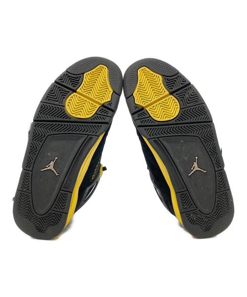 NIKE（ナイキ）NIKE (ナイキ) Air Jordan 4 Retro ブラック×イエロー サイズ:27cmの古着・服飾アイテム