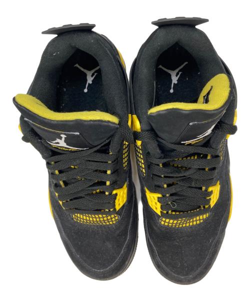 NIKE（ナイキ）NIKE (ナイキ) Air Jordan 4 Retro ブラック×イエロー サイズ:27cmの古着・服飾アイテム
