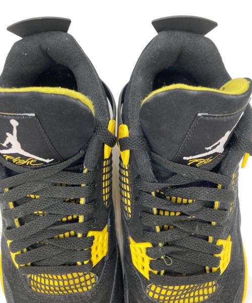 NIKE（ナイキ）NIKE (ナイキ) Air Jordan 4 Retro ブラック×イエロー サイズ:27cmの古着・服飾アイテム