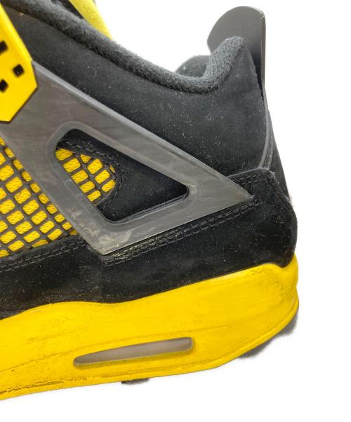 NIKE（ナイキ）NIKE (ナイキ) Air Jordan 4 Retro ブラック×イエロー サイズ:27cmの古着・服飾アイテム