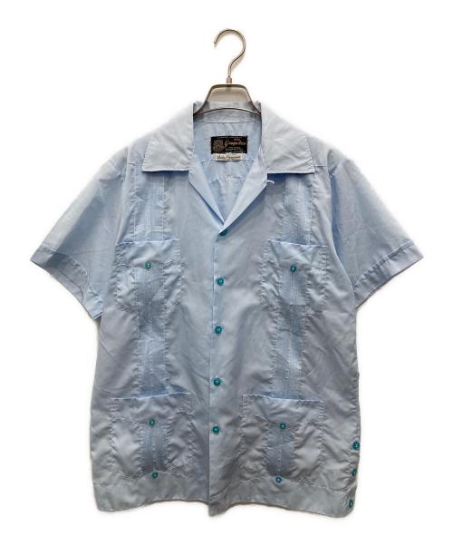 GUAYA TECA（グワヤテカ）GUAYA TECA (グワヤテカ) 半袖キューバシャツ ブルー サイズ:Mの古着・服飾アイテム