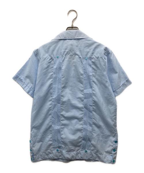 GUAYA TECA（グワヤテカ）GUAYA TECA (グワヤテカ) 半袖キューバシャツ ブルー サイズ:Mの古着・服飾アイテム