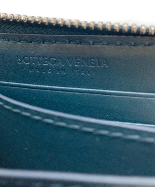 BOTTEGA VENETA（ボッテガベネタ）BOTTEGA VENETA (ボッテガベネタ) コンパクトジップアラウンドウォレット ネイビーの古着・服飾アイテム