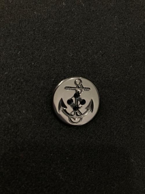 MATOLITE.Lot（マトライト）MATOLITE.Lot (マトライト) 襟レザー切替Pコート ブラック サイズ:不明の古着・服飾アイテム