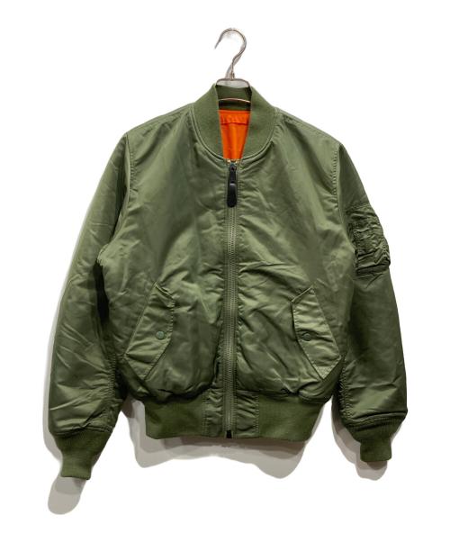 ALPHA（アルファ）ALPHA (アルファ) MA-1 コアスペックフライトライトジャケット カーキ サイズ:Sの古着・服飾アイテム