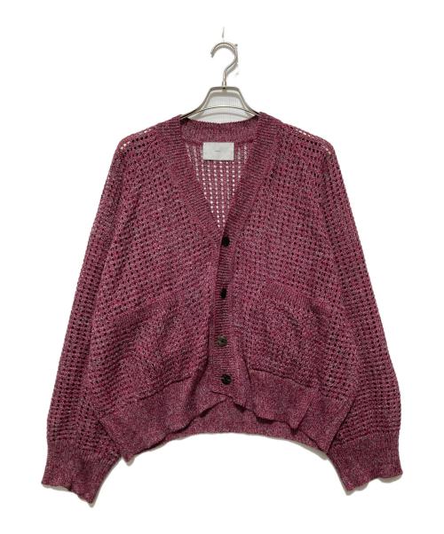 SUGARHILL（シュガーヒル）SUGARHILL (シュガーヒル) MOCK TWISTED YERN KNIT CARDIGAN パープル サイズ:3の古着・服飾アイテム