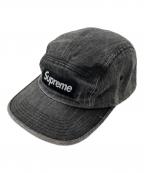 SUPREMEシュプリーム）の古着「24SS Coated Denim Camp Cap / 24SS コーテッドデニムキャンプキャップ」｜グレー