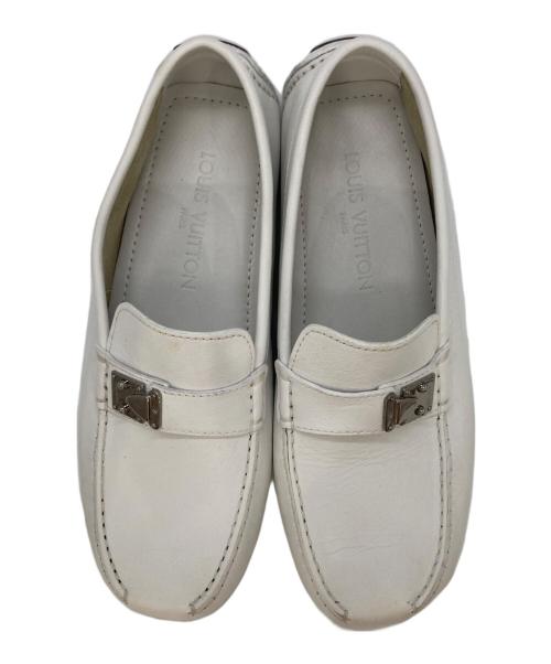 LOUIS VUITTON（ルイ ヴィトン）LOUIS VUITTON (ルイ ヴィトン) ドライビングシューズ ホワイト サイズ:8の古着・服飾アイテム