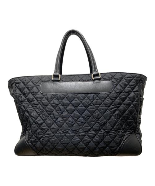 CHANEL（シャネル）CHANEL (シャネル) パリニューヨークライン キルティング ココマーク  ボストンバッグ ブラックの古着・服飾アイテム