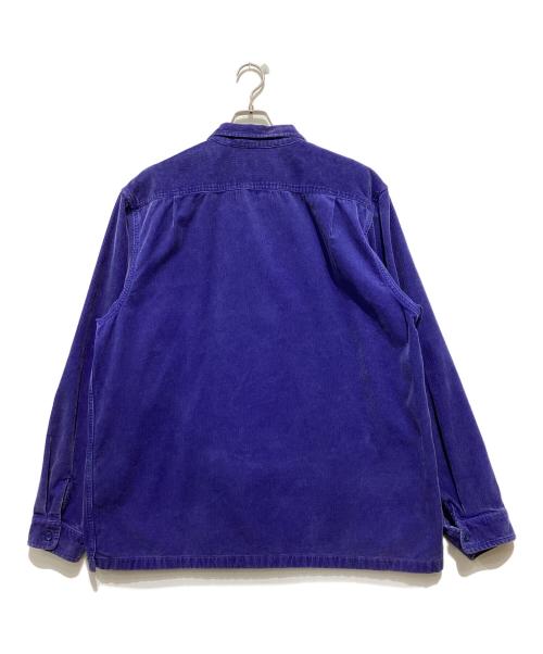 SUPREME（シュプリーム）Supreme (シュプリーム) 24SS Washed Corduroy Zip Up Shirt ブルー サイズ:XXLの古着・服飾アイテム