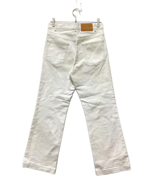 MARNI（マルニ）MARNI (マルニ) グリーンステッチデニムパンツ ホワイト サイズ:Ｓの古着・服飾アイテム