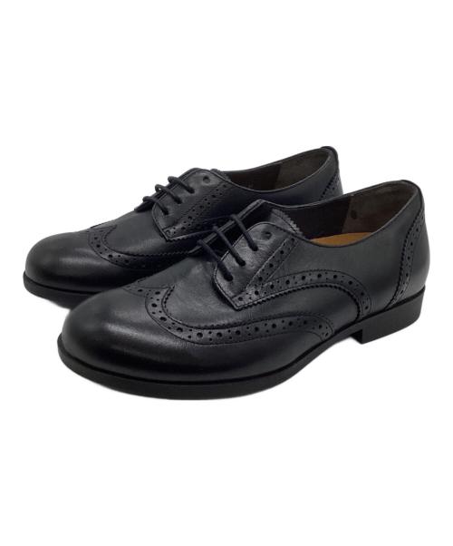 BIRKENSTOCK（ビルケンシュトック）BIRKENSTOCK (ビルケンシュトック) ウィングチップシューズ ブラック サイズ:36の古着・服飾アイテム