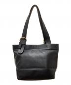 COACHコーチ）の古着「レザートートバッグ」｜ブラック