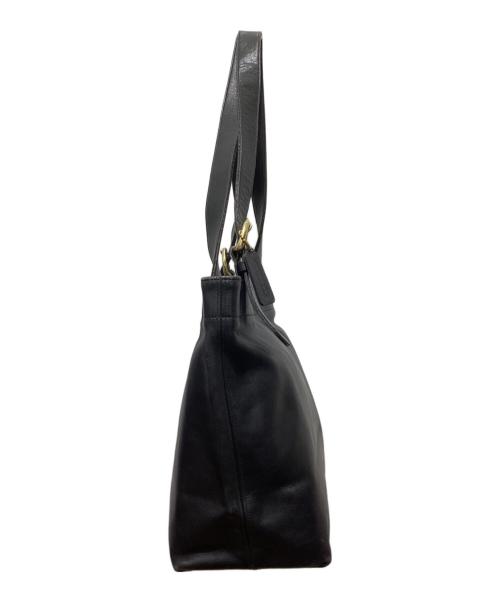 COACH（コーチ）COACH (コーチ) レザートートバッグ ブラックの古着・服飾アイテム